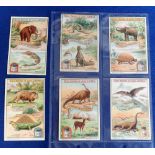 Trade cards, Liebig, Prehistoric Animals, ref S1123, scarce, Italian language (set, 6 cards) (vg)