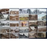 Postcards, Sussex, a collection of 150 cards, both RP's (86) & printed (64) inc. villages, coastal &