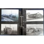 Postcards, a comprehensive and detailed collection of approx. 210 photos and postcards of the