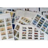 Cigarette card proofs, Eric Craddy, a folder of proof cigarette card sheets previously in the