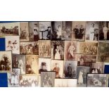 Cabinet Photos, 50 cards showing weddings, uniforms, occupations, fancy dress, fashion, children