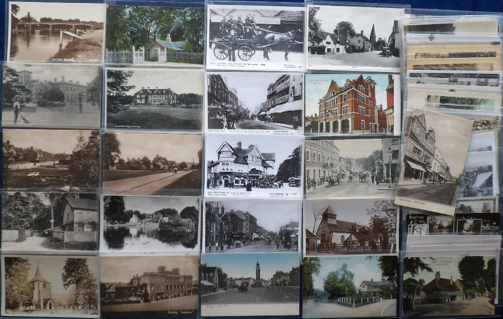 Postcards, Surrey, a selection of 71 sleeved cards, RP's & printed, inc. Croydon, Guildford, - Image 2 of 2