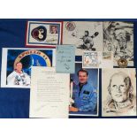 Autographs, SPACE – A variety of signed items (photographs, letters etc.) by various American