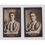 Cigarette cards, John Sinclair, Football Favourites, two cards, no 67 W. McCraken (gd) & no 69 Colin