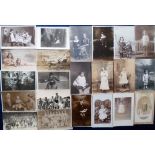 Postcards, a selection of approx. 90 RP's of children inc. toys, prams, Sunday best, animals,