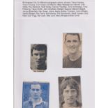 Football autographs, Birmingham City FC, a collection of signed 1950's/60's magazine picture cut-