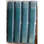 Card accessories, Collectors Albums, 4 second-hand large card albums with slipcases, all in green to