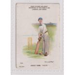 Cigarette card, Clarke's, Sporting Terms, Cricket, type, 'Pads' (gen gd) (1)