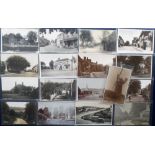 Postcards, Sussex, a fine Sussex RP village and street scene selection of 17 cards inc. 'The