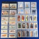 Cigarette cards, 5 sets, Churchman's, Railway Working, 2nd Series, Lambert & Butler, Aviation,