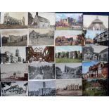 Postcards, a collection of approx. 130 mixed age UK country houses and Abbey ruins. With RP's of