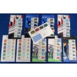 Stamps, Collection of GB Machin Post and Go packs inc Machin Anniversary 2017 9 packs