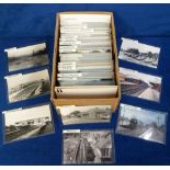 Photographs/Postcards, Rail, a collection of approx. 250 images of UK stations listed alphabetically
