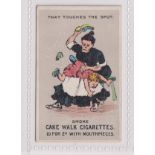 Cigarette card, Pezaro, Song Titles Illustrated, type card 'That Touches the Spot' (gd) (1)