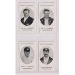 Cigarette cards, Taddy, County Cricketers, Worcestershire, four cards, Mr G.N Foster, Mr H.K.