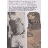 Football autographs, Arsenal FC, a collection of signed 1950's/60's magazine picture cut-outs,