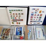 Stamps, Collection of Canadian stamps in 2 blue albums, mainly used, together with a collection of