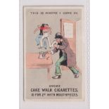 Cigarette card, Pezaro, Song Titles Illustrated, type card 'This is Where I Come In ' (gd) (1)