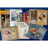 Ephemera, Programmes etc., a collection of 11 items to include 'World Sports June 1936 Vol 1 The
