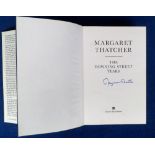 Autograph, MARGARET THATCHER – Signed hardback edition of The Downing Street Years by Margaret