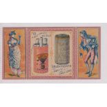 Cigarette card, USA, Kimball, fold-over advertising calendar for 1885 (gd) (1)