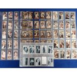 Cigarette cards, Cinema, 4 sets, Phillip's, Stars of the Screen (not embossed, 48 cards),