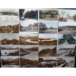 Postcards, a mixed UK RP topographical collection of 100+ cards with RP's of Burton Bradstock,