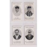Cigarette cards, Taddy, County Cricketers, Northamptonshire, four cards, M. Cox (slight edge stain),