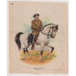 Tobacco silk, ATC, Generals, 'E' size, type, no 200, Col. W.F. Cody (Buffalo Bill) (slight fraying
