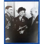 Autographs, SPACE – An 8 x 10 photograph individually signed by the Russian cosmonauts Valentina
