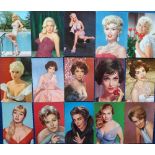 Postcards, Glamour, a selection of 25 1950's coloured cards inc. Diana Dors (2), Gina