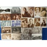 Postcards, a fine selection of approx. 90 entertainment cards inc. early cinema, Edwardian actors,