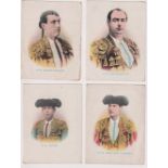 Trade cards, Spain, Anon, Spanish Bullfighters, 11 different cards, 'XL' size (mixed condition,