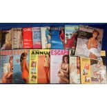 Glamour magazines, a collection of 50, 1960's, USA/UK magazines, Escapade (6), Gent (12), Caper (8),