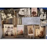 Postcards/Ephemera, a mix of 800+ cards of mixed types inc. carte de visites, modern cards, letter