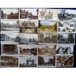 Postcards, Northants, a collection of approx. 50 cards of Northamptonshire, with RP's of Barnwell,