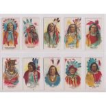 Cigarette cards, USA, BAT, Indian Chiefs (set, 50 cards) (some with slight age toning to backs,