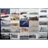 Postcards, a good mixed transport selection of approx. 41 cards with RPs of Lebaudy Airship