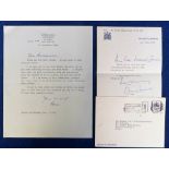 Autograph, ANTHONY EDEN - Typed Letter Signed, Avon, as 1st Earl of Avon, with holograph