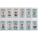 Cigarette cards, Cope's, Noted Footballers (Clips), 12 cards, '120' back three cards, nos 81,
