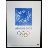 Olympic Posters, Athens 2004, 6 duplicated posters, 86 x 61 cms and 1 measuring 67 x 49 cms (gd) (