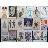 Postcards, a selection of 29 WW2 comic cards inc. anti Nazi, anti Hitler (4), Special British