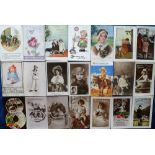 Postcards, Children, a collection of approx. 120 cards inc. RP's, greetings, artist-drawn etc inc.
