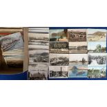 Postcards, a collection of over 350 mixed age cards with better cards of Riga, Helsinki, Turkey,