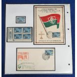 Football, Fluminese FC, a display on card featuring two commemorative covers celebrating the Club'