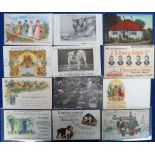 Postcards, an advertising selection of approx. 21 cards inc. Fry's Chocolate & cocoa advertising