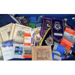 Transport Ephemera, to include vintage Naval pennants, Concorde passenger wallet with calendar,