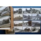 Postcards/photos, Rail, a selection of approx. 300 photos and a few postcards of UK light railway
