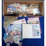 Stamps, Box of all world stamps mainly off paper. 1000s