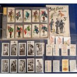 Cigarette cards, album of approx. 450 cards plus 120 inserts, mostly from manufacturers beginning